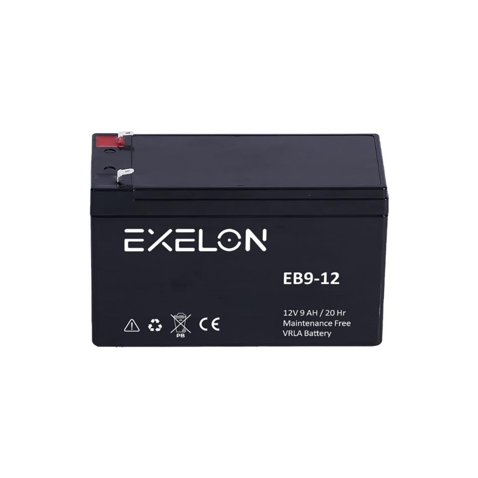 EXELON 12V 9 AH AKÜ KURU TİP (BÜYÜK FİŞLİ) (151*65*94) (2.45 KG) VRLA BATTERY