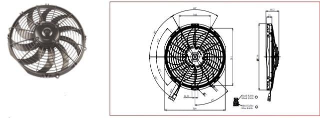 KORMAS 12V FAN MOTORU EMİCİ AKSİYEL 12 