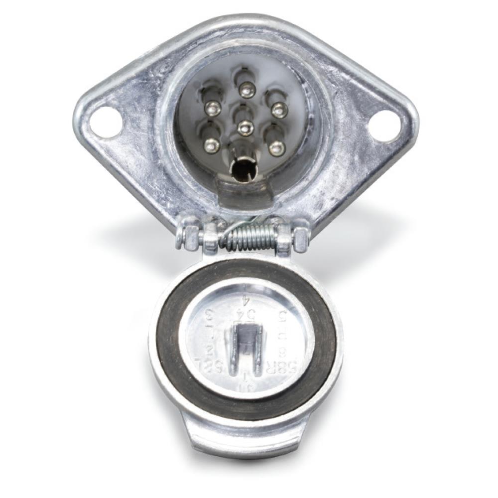 TIR DORSE ELEKTRİK SOKETİ (RÖMORK FİŞİ) (7'Lİ DİŞİ VİDALI) (ALÜMİNYUM) (S TİPİ)