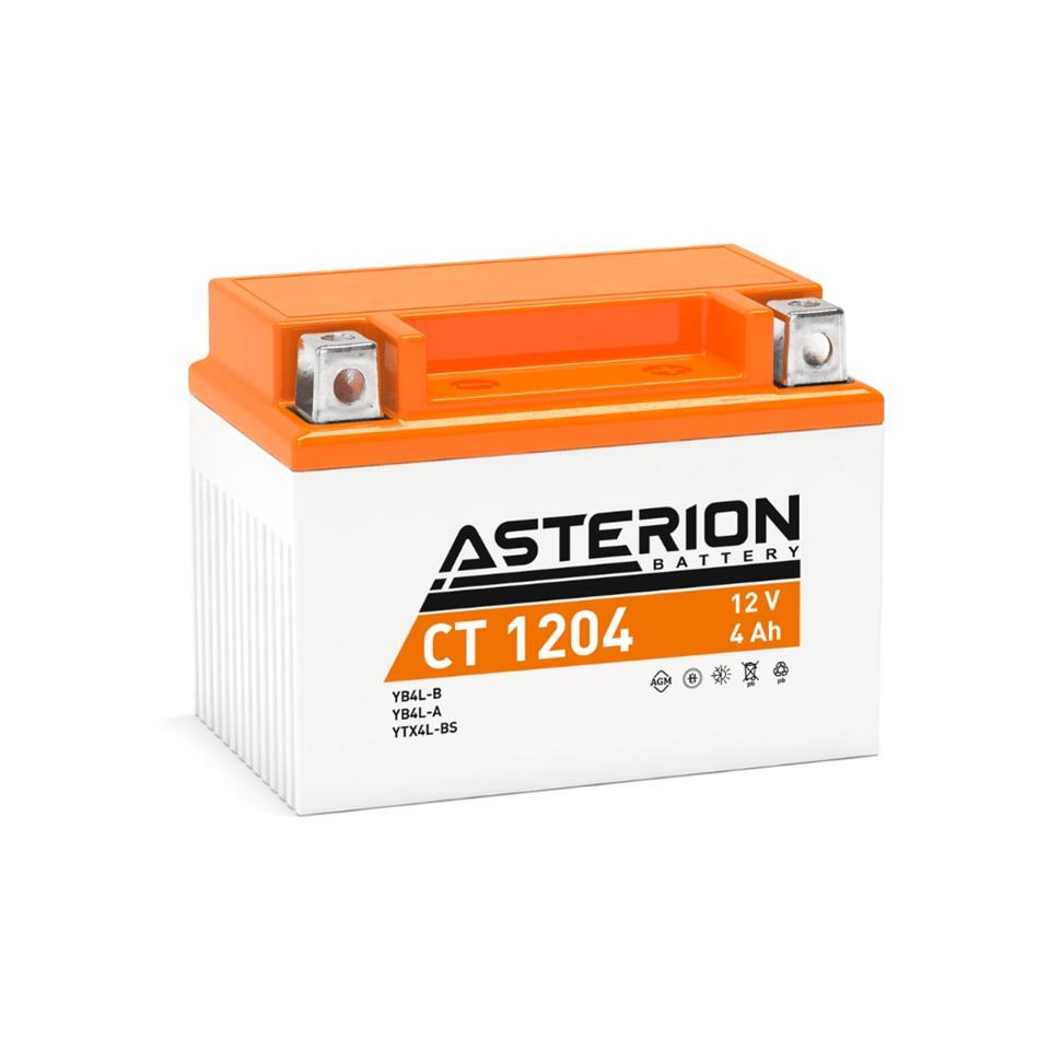 ASTERION 12V 4 AH MOTOSİKLET AKÜSÜ 50 A (EN) (114*70*87) (YB4-LB)
