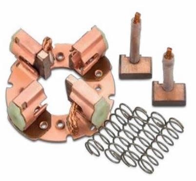 12V MARŞ KÖMÜR YUVASI ISKRA TİPİ (4 KÖMÜRLÜ SET) ERKUNT-HİDROMEK-JCB-MF