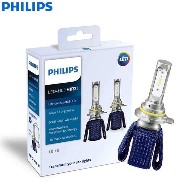 PHILIPS 12V HIR2 XENON LED FAR AMPUL SETİ 6000K CSP LED (9012)