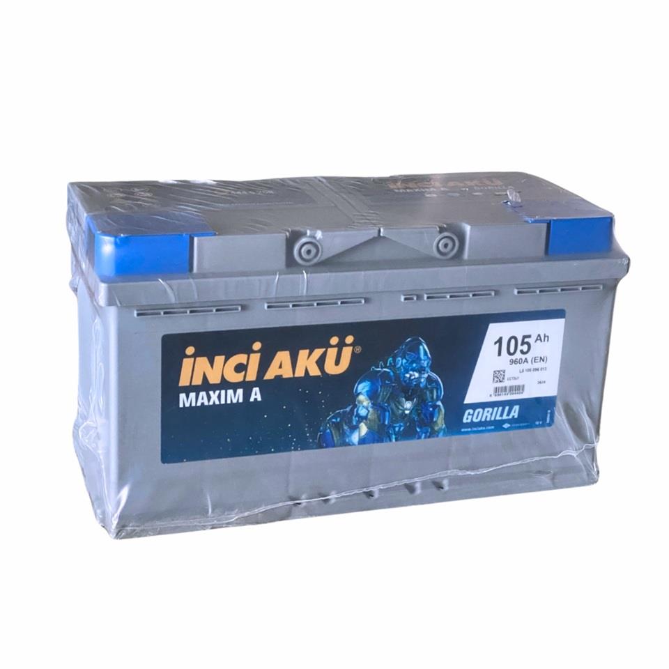 İNCİ 12V 105 AH AKÜ MAXIM A GORILLA 960 A (EN) (352*175*190)