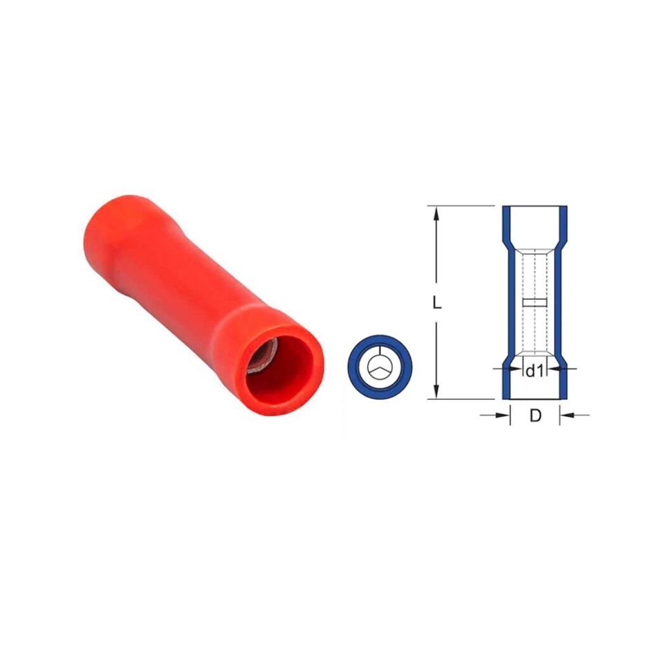 KABLO BİRLEŞTİRİCİ İZOLELİ (0.50-1.5 MM KABLO UYUMLU) KIRMIZI