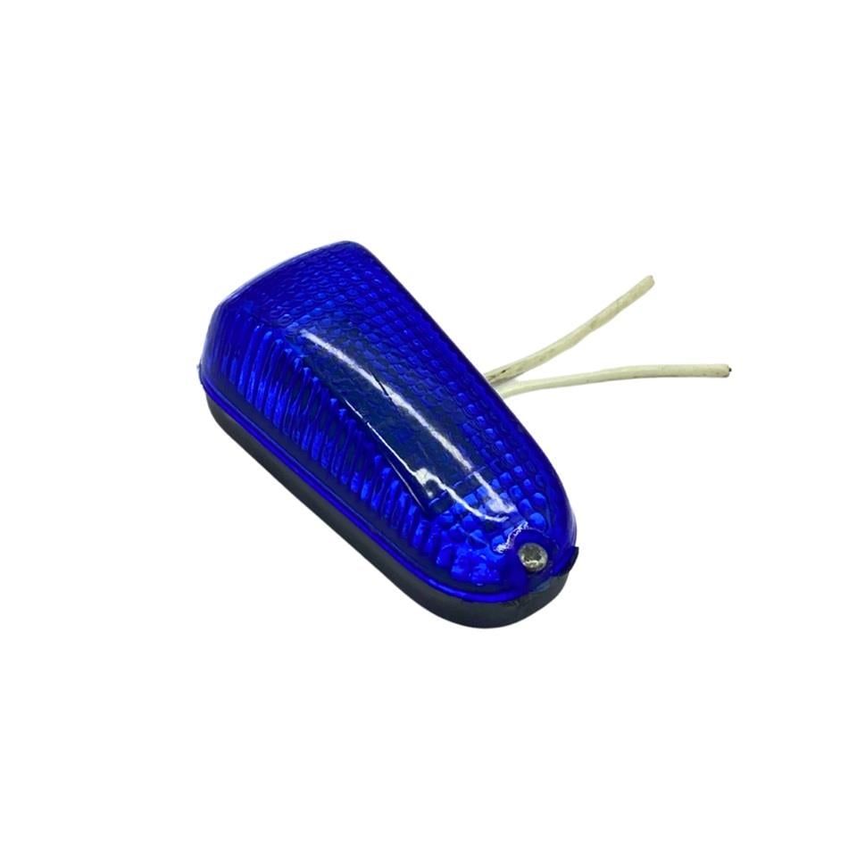 DEKOR LAMBASI MAVİ MİNİ SİYAH TABAN (3W SOFİT 31 MM-AMPULSÜZ) (64*31 MM)