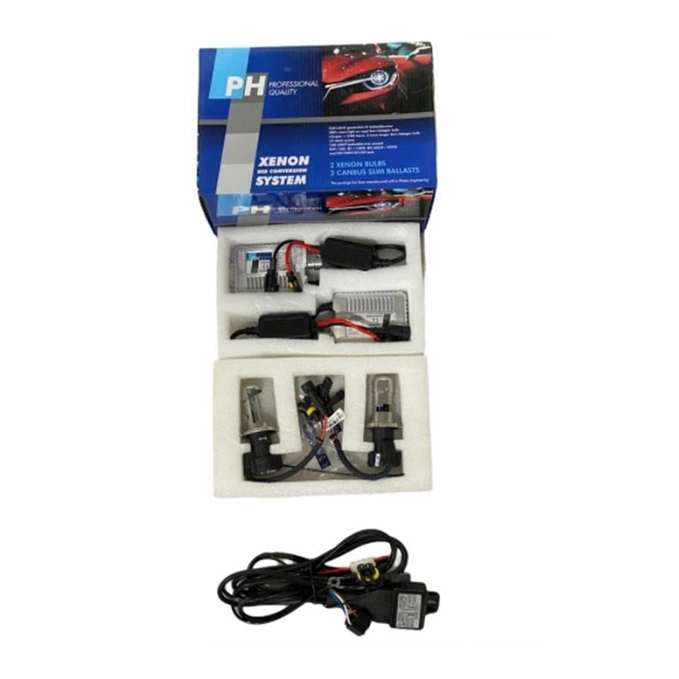 PH 12V H4 XENON SET 8000K (SLİM) CANBUS