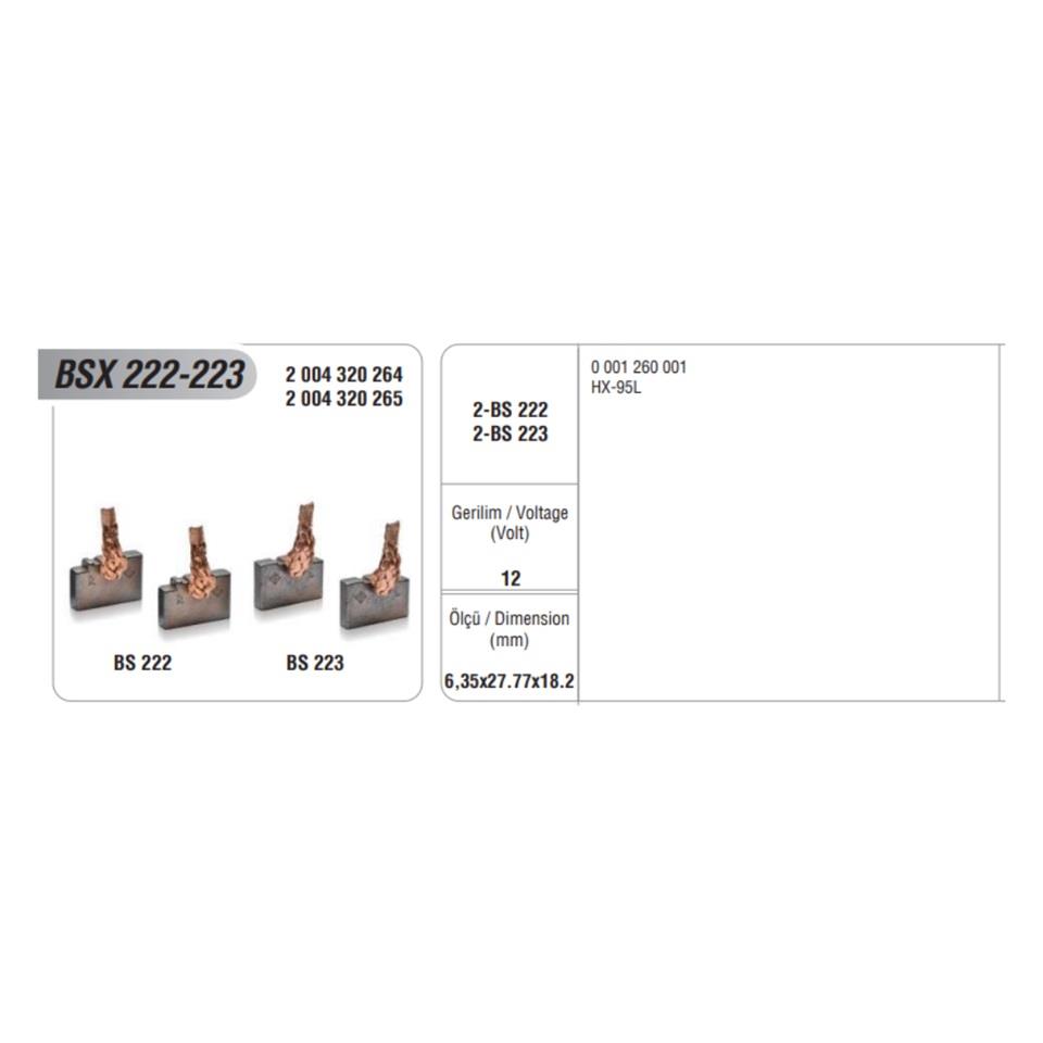 MEGA 12V MARŞ KÖMÜRÜ BOSCH TİPİ (4 AD)