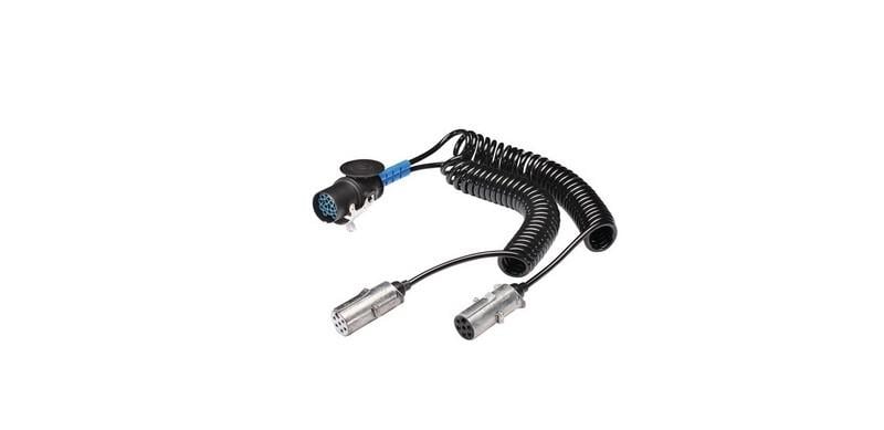 HELLA TIR DORSE ELEKTRİK KABLOSU 7'Lİ X 2 (3'LÜ) (ADAPTÖR) (15 KABLOLU) (4.5 MT) ALÜMİNYUM 