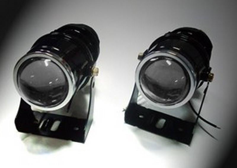 12V SİS LAMBASI MİKRO YUVARLAK (YAYICI) (SİYAH) (2 AD)