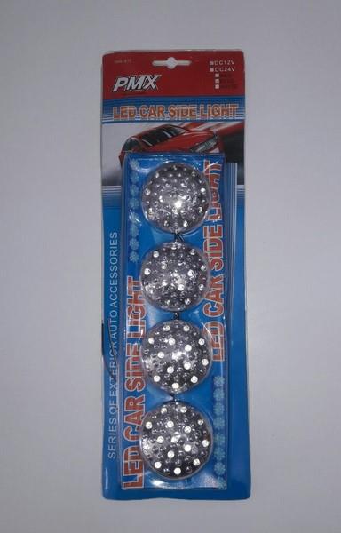 YUVARLAK DEKORATİF 15 LEDLİ PASTA LAMBA BEYAZ (4 ADET)