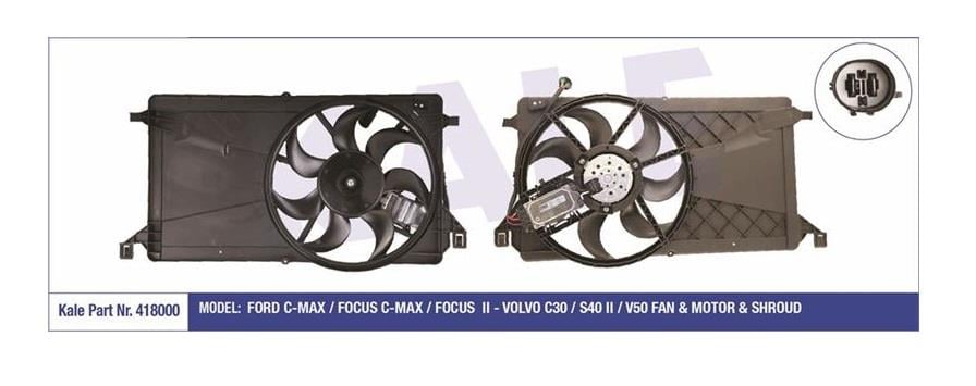 KALE 12V FAN MOTORU KOMPLE CMAX07/FOCUS II 