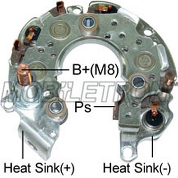 DİYOT TABLASI  DENSO TİPİ (105 MM) ISUZU D-MAX EURO 4