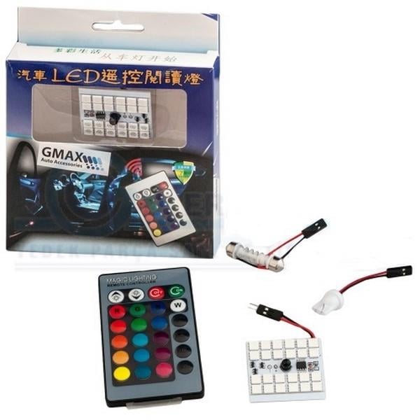 12V KUMANDALI 24 LEDLİ (T10 DİPSİZ/SOFİT) AMPUL 16 RENKLİ 4 FONKSİYONLU UNIVERSAL (2 AD)