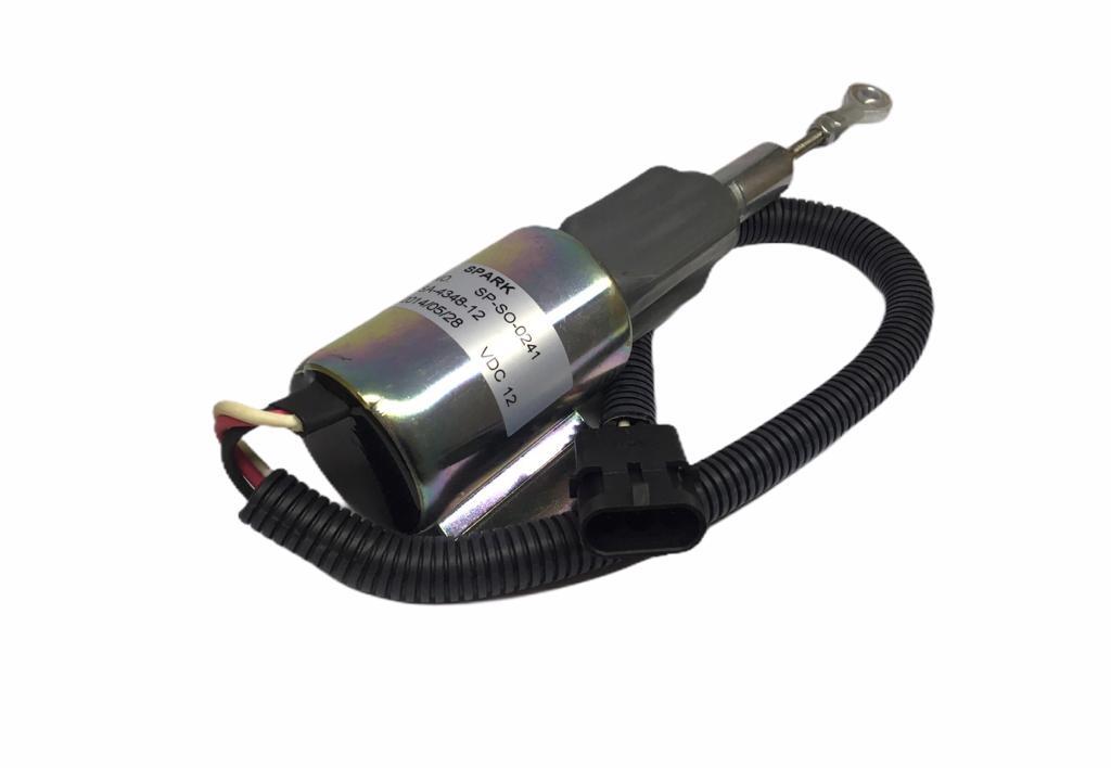 12V STOP SELENOİDİ AYAKLI (MAFSALLI) (SOKETLİ)