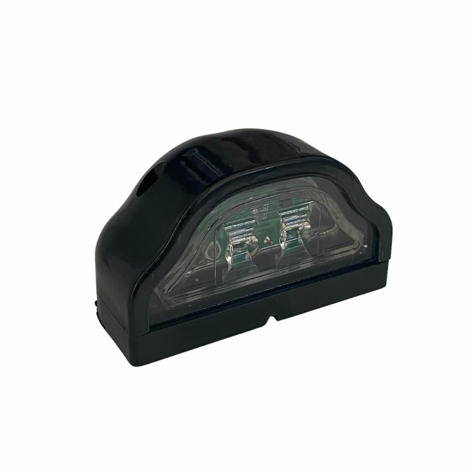12V-24V PLAKA LAMBASI 2 LEDLİ (SİYAH) (101*60 MM)