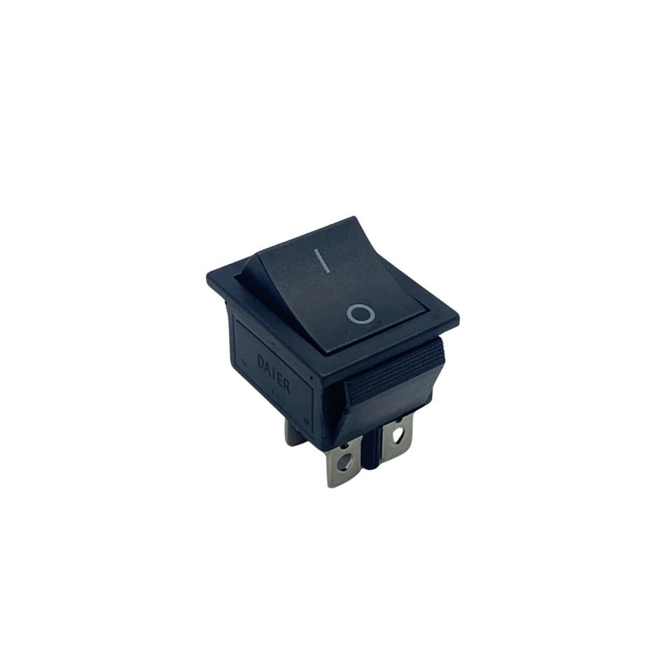 TUŞLU ANAHTAR KARE (BÜYÜK BOY) (4 FİŞ) (0-1) (TEK TARAFA YAYLI) (16A 250V AC / 20A 125V AC)