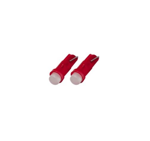 12V DİPSİZ AMPUL LED T5 KIRMIZI (2 AD)