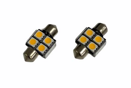 PREMIUM 12V SOFİT AMPUL 4 LEDLİ SARI (31 MM) (2 AD)