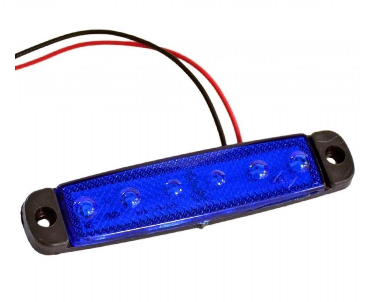 24V PARMAK LAMBA 6-LEDLİ MAVİ (95*20 MM)