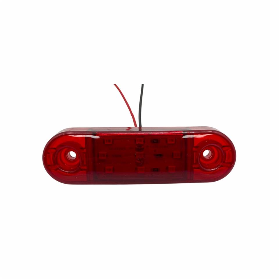 24V PARMAK LAMBA KIRMIZI (9 LEDLİ) (85*25 MM)