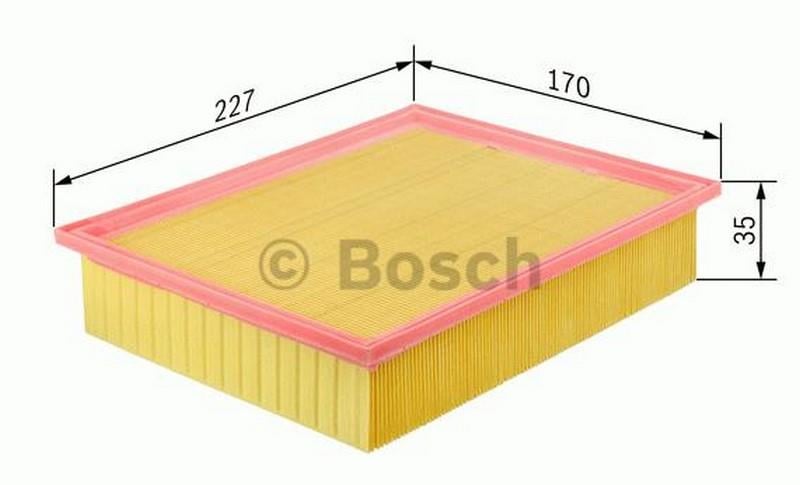 BOSCH HAVA FİLTRESİ HONDA CIVIC 1.4 I 1991-2001