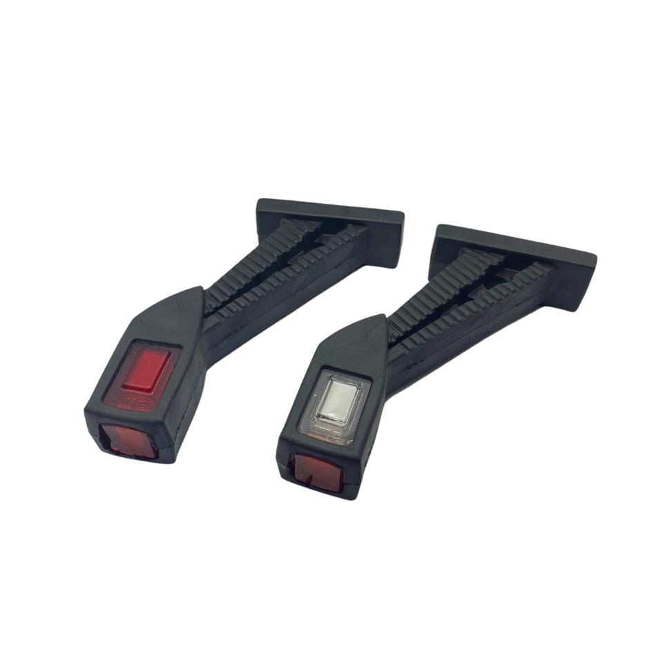 12V-24V DORSE DIŞ İŞARET BOYNUZ TAKOZ LAMBASI UZUN EĞRİ (NEON LEDLİ) SARI-KIRMIZI-BEYAZ (SAĞ-SOL)