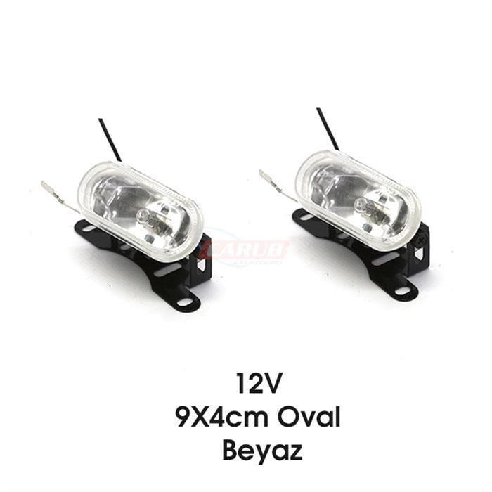12V SİS LAMBASI BEYAZ (H3 AMPULLÜ) OVAL