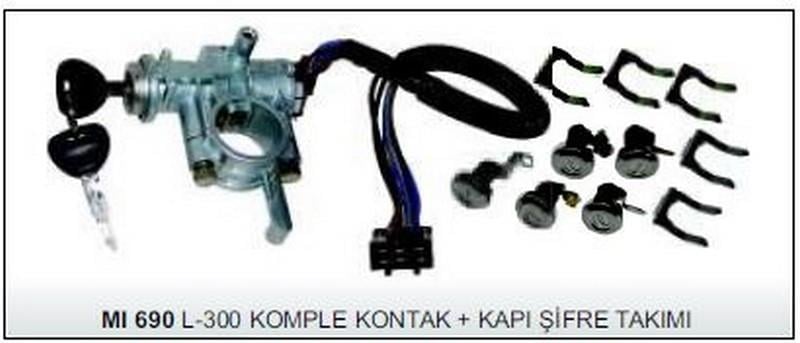 KONTAK ANAHTARI KİTİ (KAPI ŞİFRELİ) MITSUBISHI L300 1988-1999