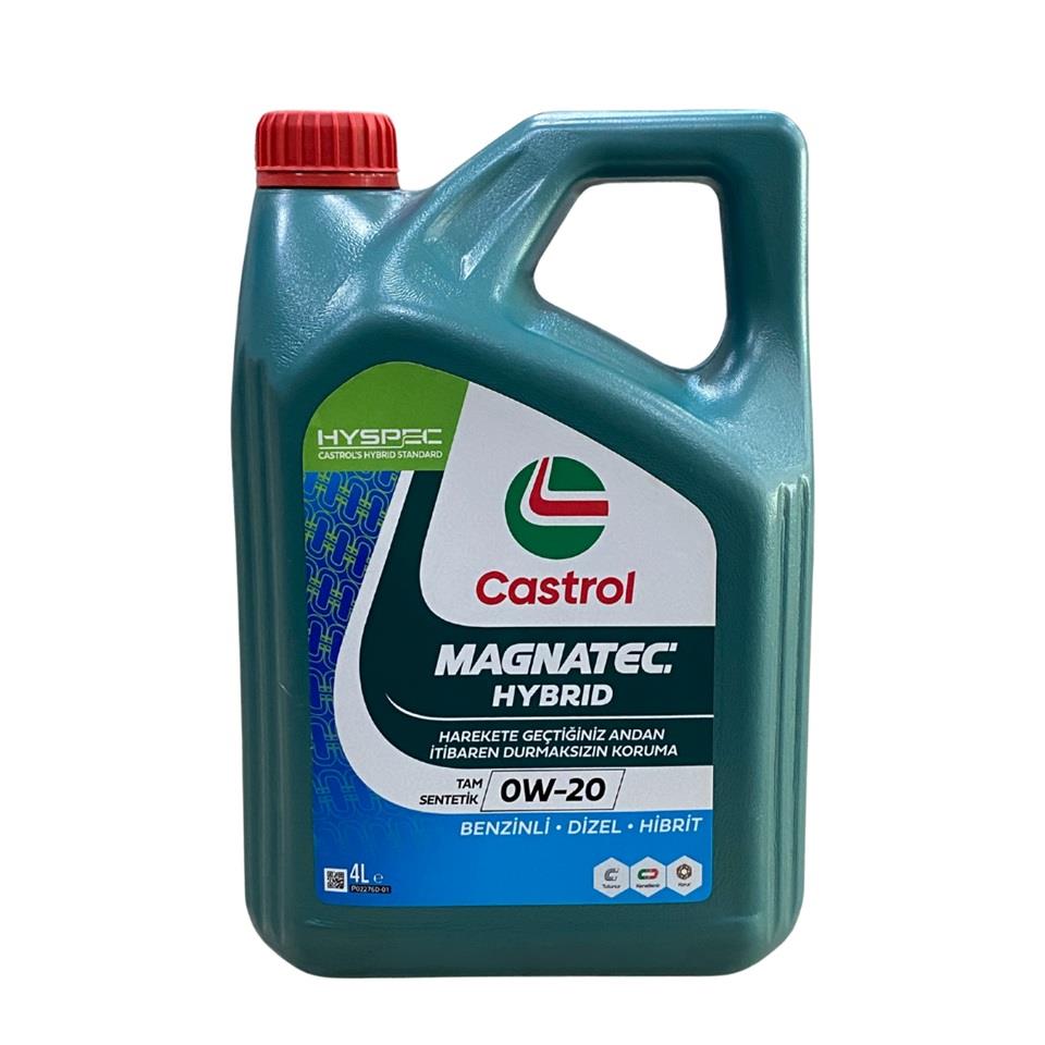 CASTROL MAGNATEC 0W-20 BENZİN-DİZEL HİBRİT MOTOR YAĞI (4 LT)