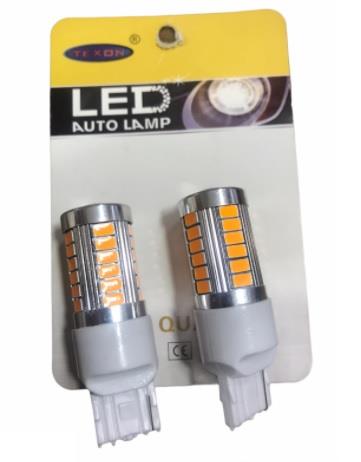 12V 93 AMPUL DİPSİZ T20 (33 LEDLİ) SARI (2 AD)