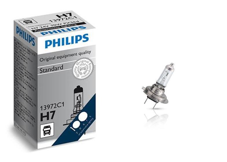 PHILIPS 24V H7 AMPUL 70W (SARSINTIYA DAYANIKLI)