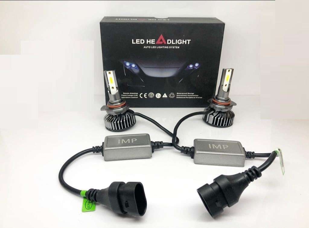 12V-24V HIR2 XENON DOB LED FAR AMPUL SETİ CAN BUS 6500K 8000 LÜMEN (9012)