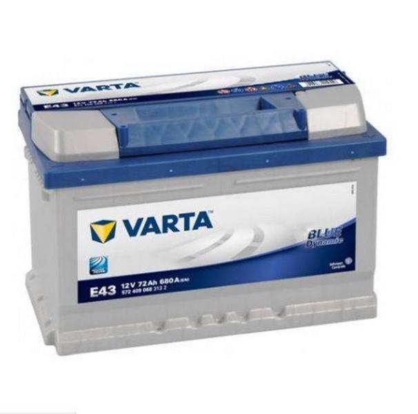 VARTA 12V 72 AH AKÜ BLUE DYNAMIC CCA 680 A (EN) (278*175*175) (ALÇAK)