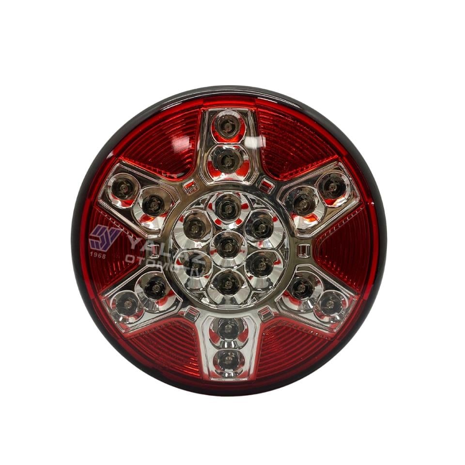 FARPLAS 24V STOP-PARK LAMBASI LEDLİ (YUVARLAK) GÜLERYÜZ COBRA-MITSUBISHI-OTOKAR-TEMSA (122 MM)