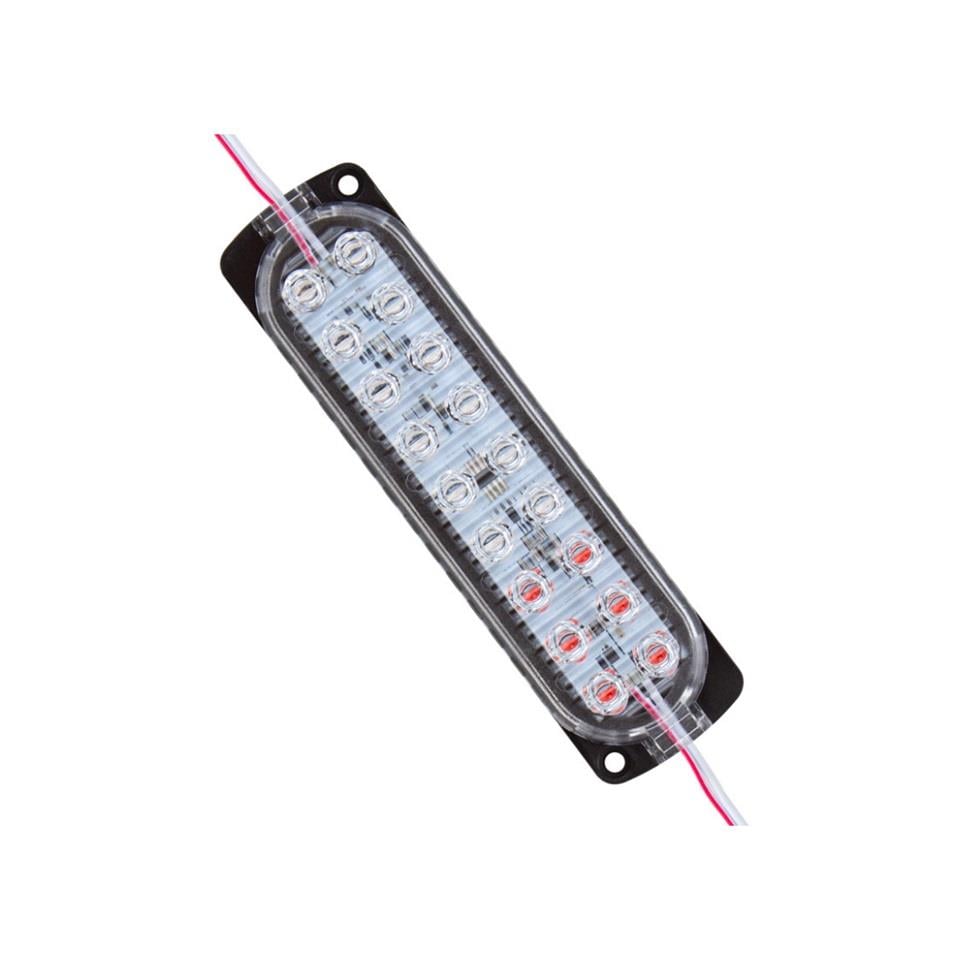 12V ÇAKAR LAMBA RGB LEDLİ (KIRMIZ/YEŞİL/MAVİ) (120*54 MM)