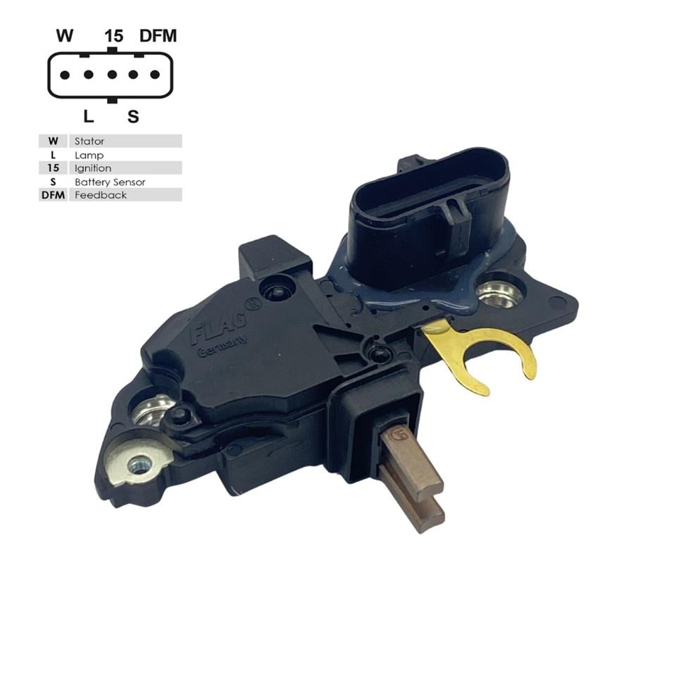 FLAG 24V KÖMÜRLÜ KONJEKTÖR BOSCH TİPİ (W-L-15-S-DFM) MAN TGX-MERCEDES AXOR-SCANIA GERMANY