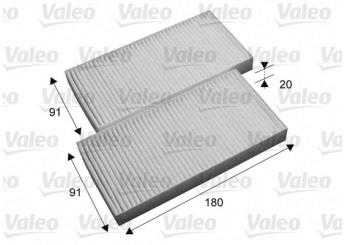 VALEO POLEN FİLTRESİ (2'Lİ) DODGE NITRO-JEEP CHEROKEE