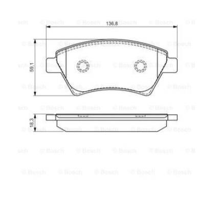 BOSCH ÖN FREN BALATASI MEGANE II 1.5-1.9D