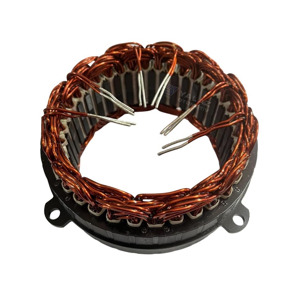12V ALTERNATÖR STATÖR BOSCH TİPİ 90 A (6 UÇLU-KULAKLI) (KISA KABLO) MERCEDES-VW
