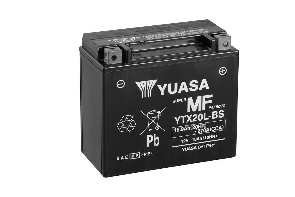 YUASA 12V 18.9 AH MOTOSİKLET AKÜSÜ 270 A (EN) (175*87*155) (YTX20L-BS)