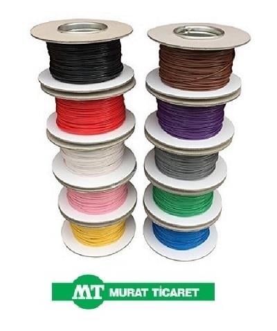 MURAT 5 MM TESİSAT KABLOSU (KALAYLI) (YEŞİL) (1 MT)