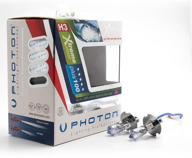 PHOTON 12V H3 AMPUL 55W X-TREME VISION +%100 FAZLA IŞIK (2 AD)
