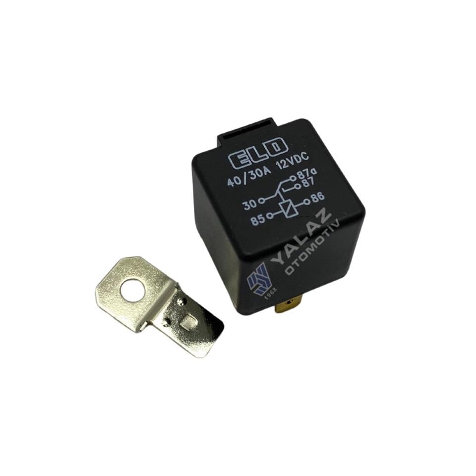ELO 12V RÖLE 5 UÇLU 30 A (ÇİFT PLATİN) (30-85-86-87-87a)