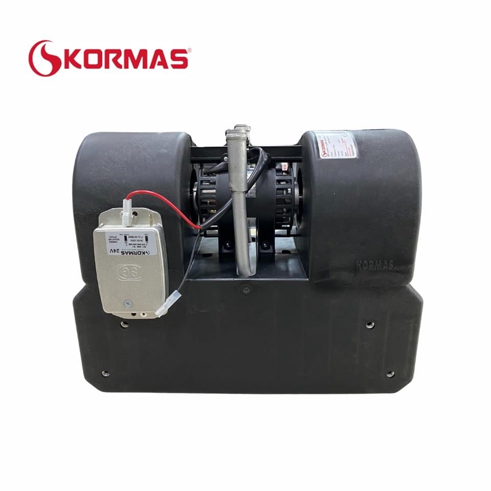 KORMAS 24V KALORİFER ÜNİTESİ (BLOWER) (2 DEVİR) (DİK BORULU)