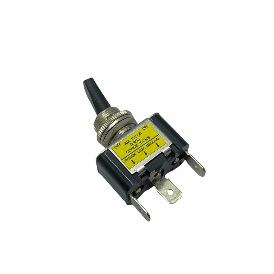 ÇIT-ÇIT ANAHTAR 3 FİŞLİ IŞIKLI METAL (ON-OFF) (12V DC 30A) ORTA BOY