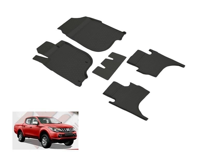 4D ARAÇ PASPASI (SİYAH) (4 PARÇA) MITSUBISHI L200 2015-2019