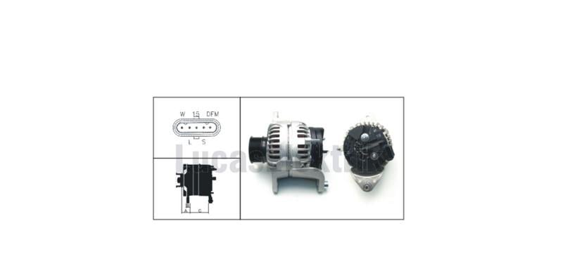 LUCAS 24V ALTERNATÖR DİNAMO 110 A (5 FİŞ SOKETLİ) (W-L-15-S-DFM) RENAULT-VOLVO