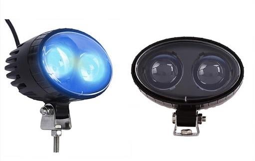 12V-96V LED SPOT LAMBA (MAVİ NOKTA) (2 X 5W) (140*100 MM) FORKLİFT