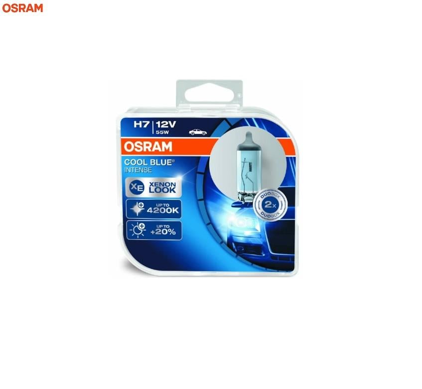 OSRAM 12V H7 AMPUL 55W COOL BLUE INTENSE 4200K (BEYAZ IŞIK) (2 AD)