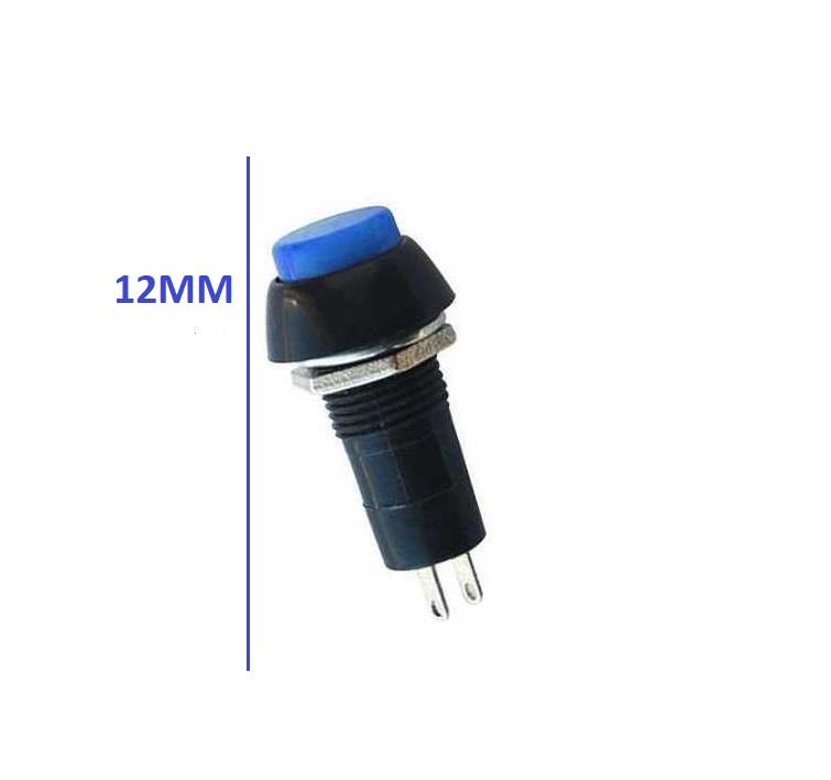 MİNİ BUTON PLS (KALICI) (ON-OFF) (12 MM) MAVİ